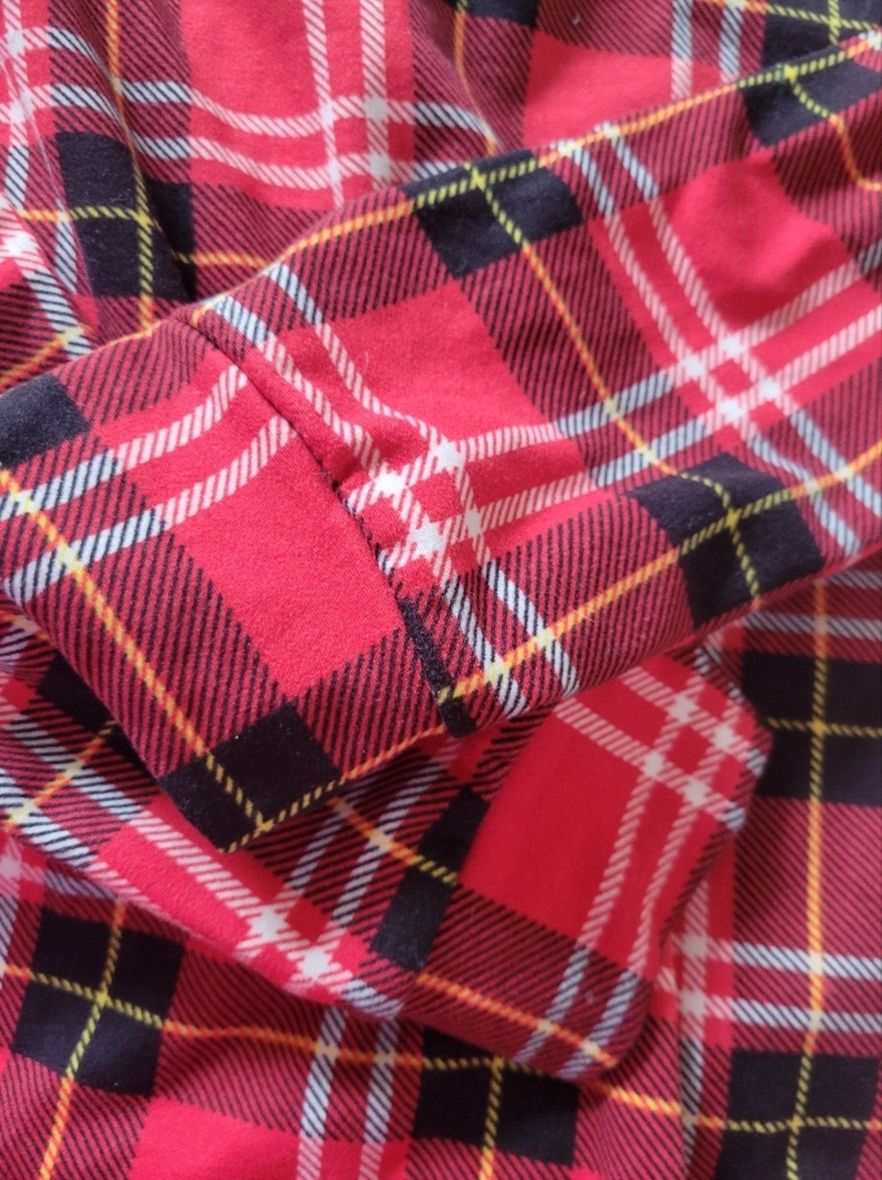Shosho Red Plaid Hooded Pajama Onesie Size M Lounge Sleepwear - Picture 5 of 7